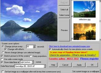 Rippling Water 3D Edition screen saver Screenshot